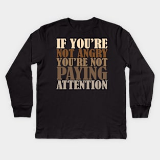 PAY ATTENTION Kids Long Sleeve T-Shirt